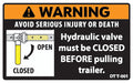 DTT-001 Tilt Trailer Hydraulic Valve CLOSED