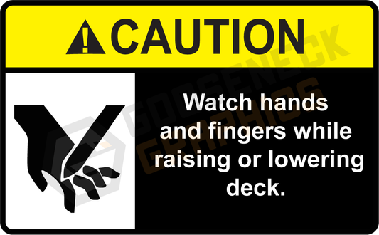 D-102 Caution: Watch Hands and Fingers