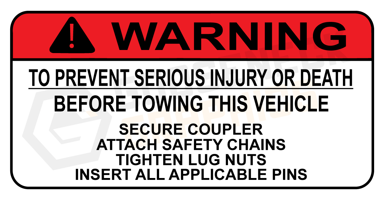 D-105 Warning: Pre Tow Check