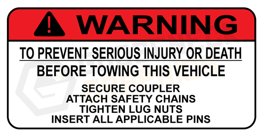 D-105 Warning: Pre Tow Check