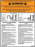 D-140-T WARNING Jack (Read Before Operating) TALL