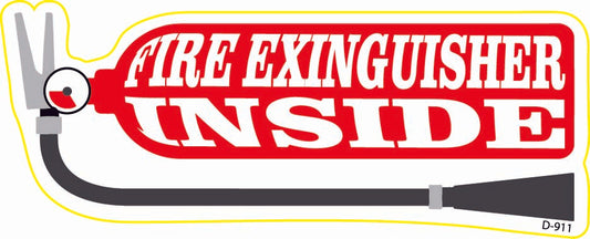 D-911 Fire Extinguisher Inside
