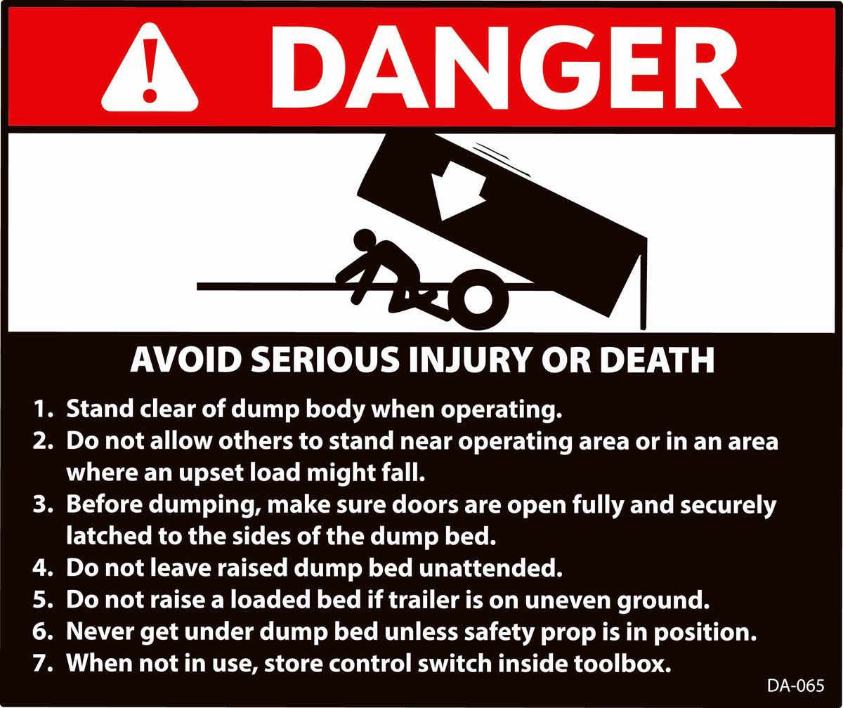 DA-065 Dexter Lg Warning
