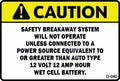 D-040 CAUTION Safety Breakaway System