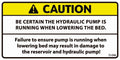 D-046 CAUTION Be Sure Pump is Running