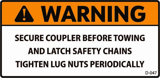 D-047 WARNING: Secure Coupler