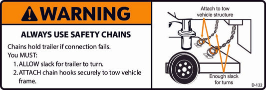 D-122 Warning: Gross Trailer Weight