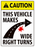 D-139 Caution Wide Right Turns
