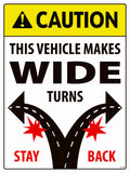 D-149 Caution Wide Turns