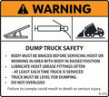 D-470 WARNING Dump Truck Safety