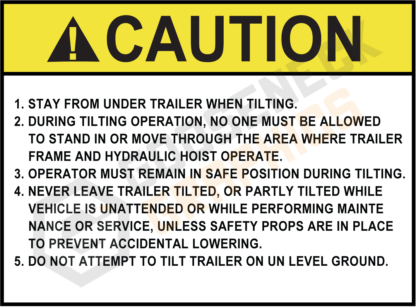 D-041 Caution When Tilting